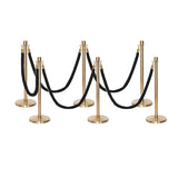 Flexibarrier Pfosten- und Seilabsperrung Premium Set - inklusive gedrehter Seile