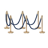 Flexibarrier Pfosten- und Seilabsperrung Premium Set - inklusive gedrehter Seile