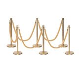 Flexibarrier Pfosten- und Seilabsperrung Premium Set - inklusive gedrehter Seile