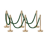 Flexibarrier Pfosten- und Seilabsperrung Premium Set - inklusive gedrehter Seile
