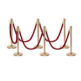 Flexibarrier Pfosten- und Seilabsperrung Premium Set - inklusive gedrehter Seile