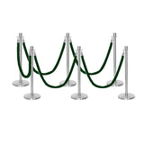 Flexibarrier Pfosten- und Seilabsperrung Premium Set - inklusive gedrehter Seile