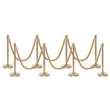 Flexibarrier Pfosten- und Seilabsperrung Premium Set - inklusive gedrehter Seile