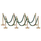 Flexibarrier Pfosten- und Seilabsperrung Premium Set - inklusive gedrehter Seile
