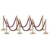 Flexibarrier Pfosten- und Seilabsperrung Premium Set - inklusive gedrehter Seile