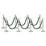 Flexibarrier Pfosten- und Seilabsperrung Premium Set - inklusive gedrehter Seile