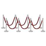 Flexibarrier Pfosten- und Seilabsperrung Premium Set - inklusive gedrehter Seile