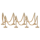 Flexibarrier Pfosten- und Seilabsperrung Premium Set - inklusive gedrehter Seile