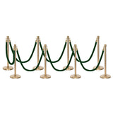 Flexibarrier Pfosten- und Seilabsperrung Premium Set - inklusive gedrehter Seile