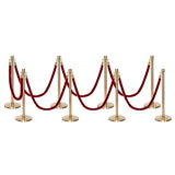 Flexibarrier Pfosten- und Seilabsperrung Premium Set - inklusive gedrehter Seile