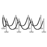 Flexibarrier Pfosten- und Seilabsperrung Premium Set - inklusive gedrehter Seile