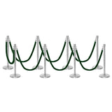 Flexibarrier Pfosten- und Seilabsperrung Premium Set - inklusive gedrehter Seile