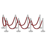 Flexibarrier Pfosten- und Seilabsperrung Premium Set - inklusive gedrehter Seile