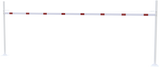 Höhenbegrenzungsbarriere mit 2 quadratischen Pfosten (3-9m Breite)