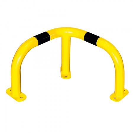 BLACK BULL Corner Protection Guard MD industrial corner barrier, 350 x 500 x 500 mm, high-visibility yellow and black guard for indoor and outdoor safety use