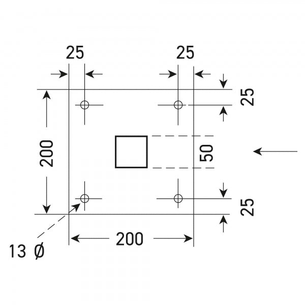 COMPACT System Boom Barrier Counterweight Style with fixed support post Size Guide