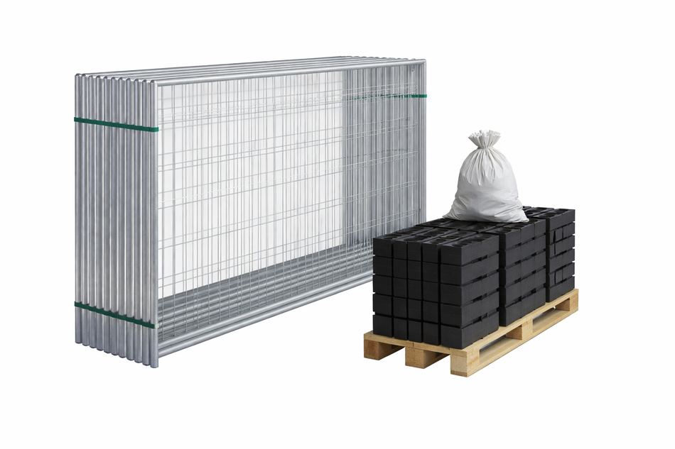 Bauzaun Standard – Komplettpaket (105m)
