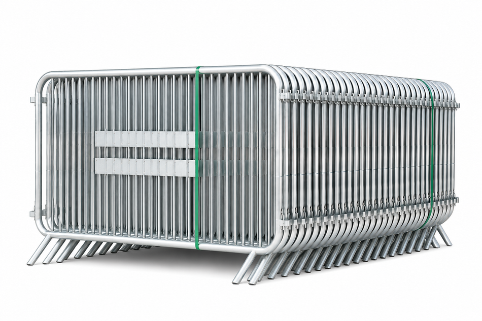 Flexibarrier Absperrgitter - Basic - Fester Fuß, X-Large-Paket (115m) ohne Reflektoren