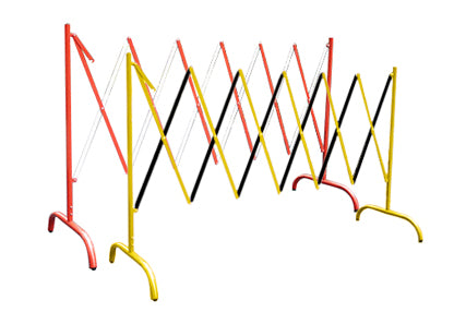Flexibarrier -Scherensperre- mit Füßen (2.5m)