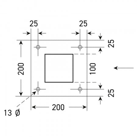 Size Guide for COMPACT System Boom Barrier Counterweight Style with integrated support arm 
