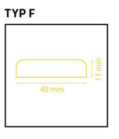 Kantenschutz PROFIL TYP F – Selbstklebend