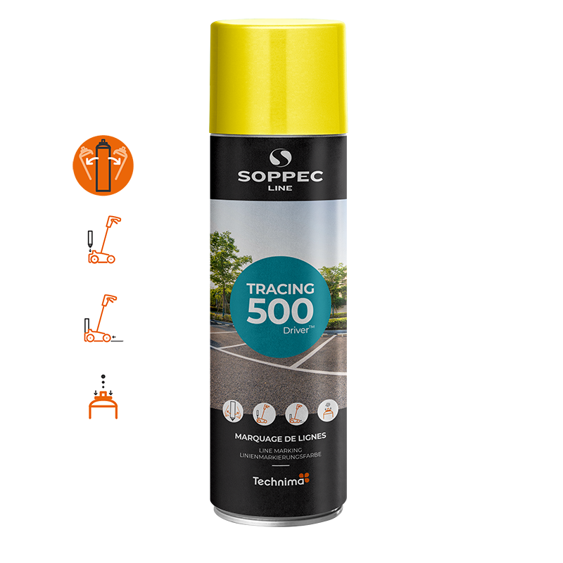 Soppec Tracing 500 Driver Linienmarkierungs-Sprühfarbe, 500 ml
