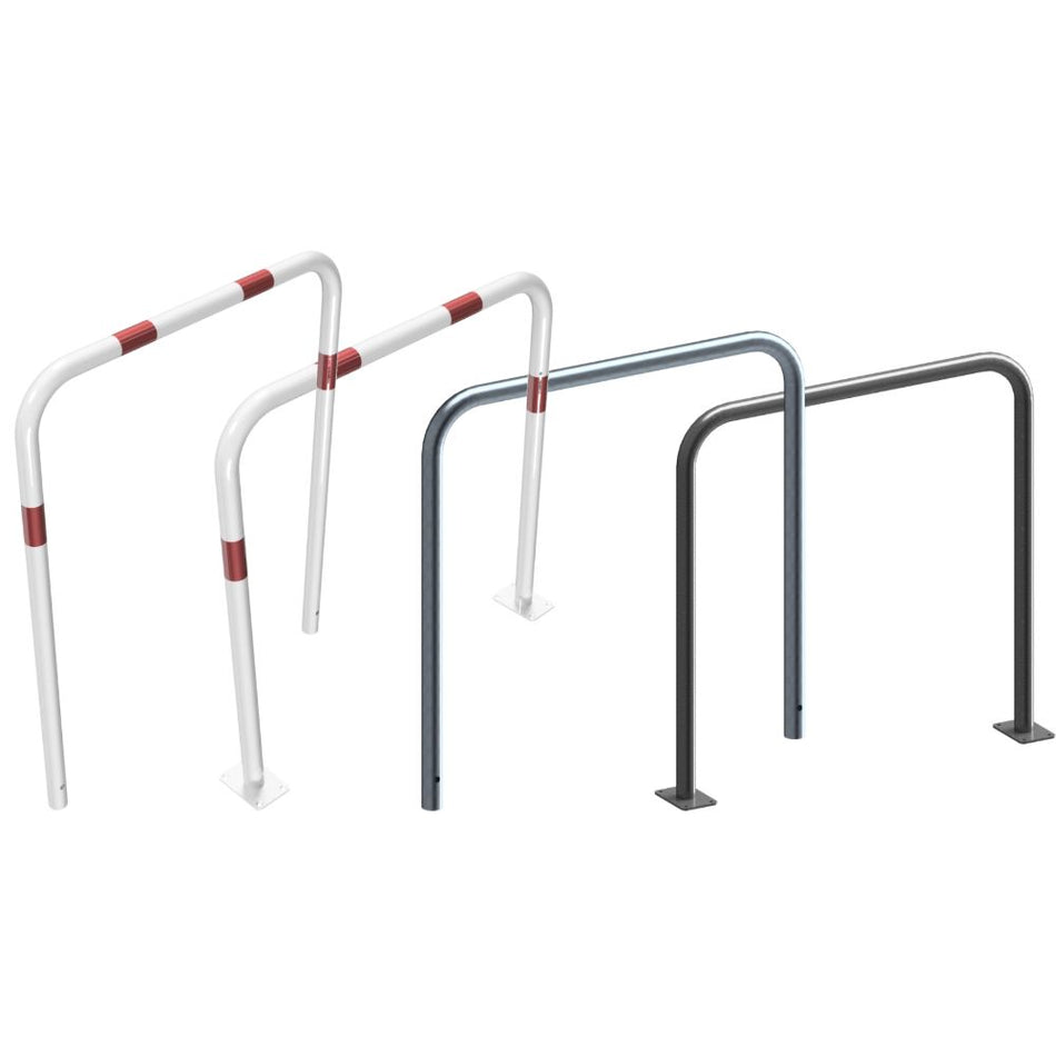 Schutzbügel aus Stahlrohr Ø 48 mm, ohne Querstange