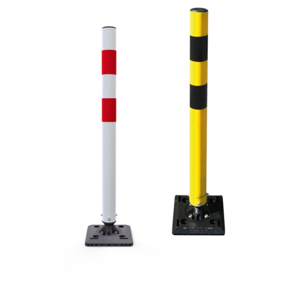 Flexible -KICKBACK©- Verkehrsbarriere