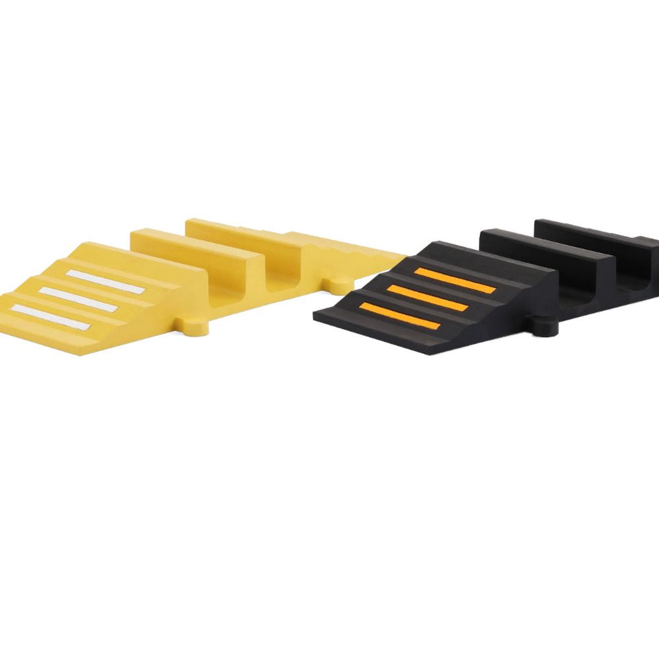 CRASH STOP Schlauch- und Kabelschutz – Schwerlast, 2-Kanal (Gelb oder Schwarz)