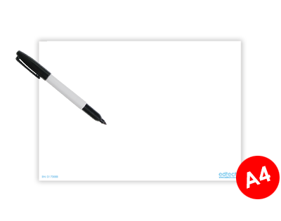 Whiteboard A4 für Schilderhalter
