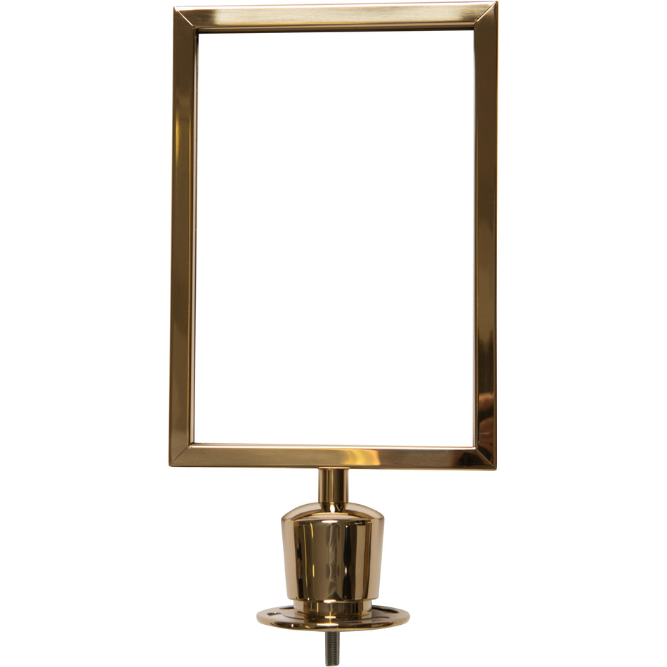 Info-Tafel A4/A3 quer für Pfosten mit Kordeln