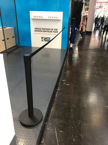 Flexibarrier Gurtabsperrset -Basic- einschließlich 3m einziehbarem Gurt