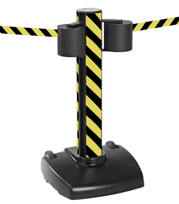 Beltrac Gurtpfosten -Storetrac Double- (2x22m einziehbarer Gurt)