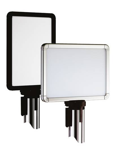 Schildhalterung für Beltrac Gurtpfosten (Premium/Expo/Accent/Modern)