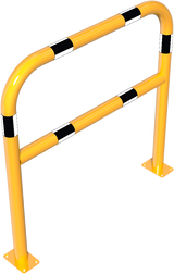 Schutzbügel aus Stahlrohr Ø 60 mm, mit Querstrebe