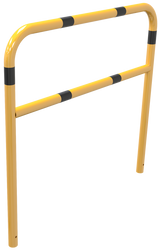 Schutzbügel aus Stahlrohr Ø 60 mm, mit Querstrebe