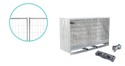 Bauzaun Premium Original – Komplettset (105m)