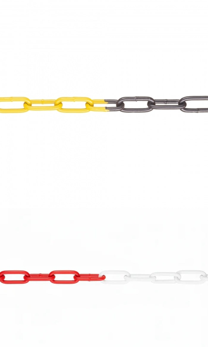 Absperrkette aus Stahl, verzinkt (15m, verschiedene Farben)