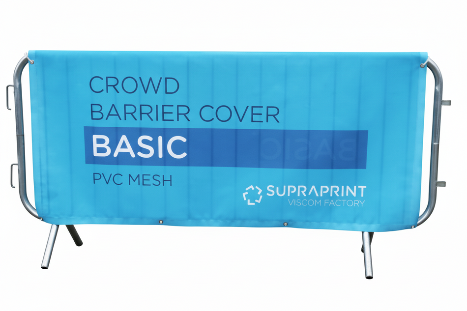 Absperrgitterabdeckung – Mesh-PVC – 200 × 80 cm – Individuell Bedruckt