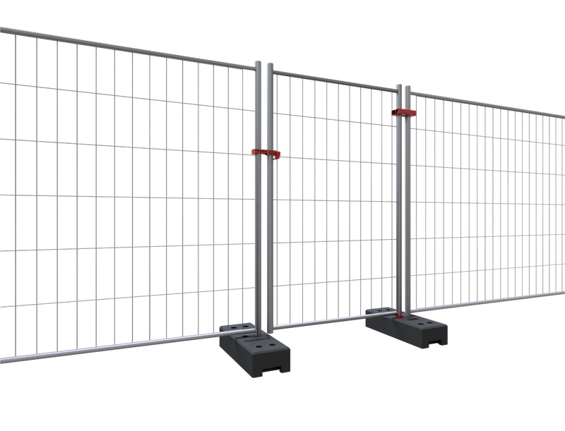 Bodenplatte für mobile Zäune – Recycelter Kunststoff