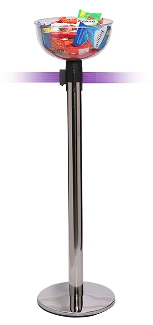 Präsentationsschale für FlexiBarrier Absperrpfosten