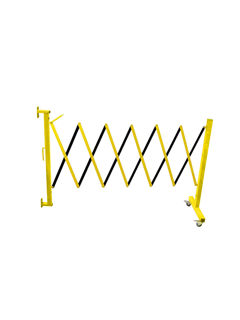 Flexibarriere -Scherensperre- Wandmontiert mit Rollen (3,6 m)