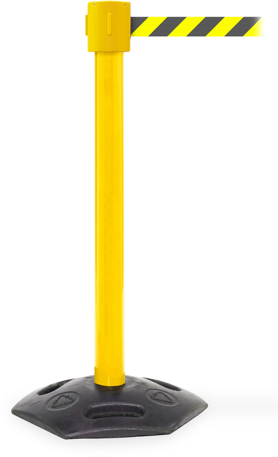 FlexiBarrier Absperrpfosten mit Gurtband  -Outdoor 1050- (10,6 m Gurt)