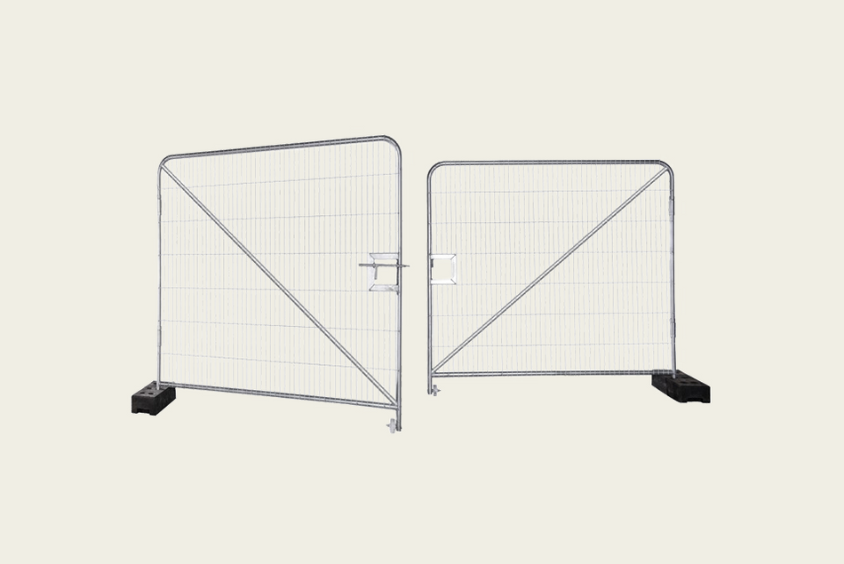 Fahrzeugtor für temporären Zaun