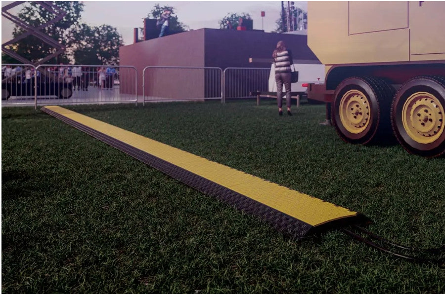 Kabelschutzrampe mit Abdeckung