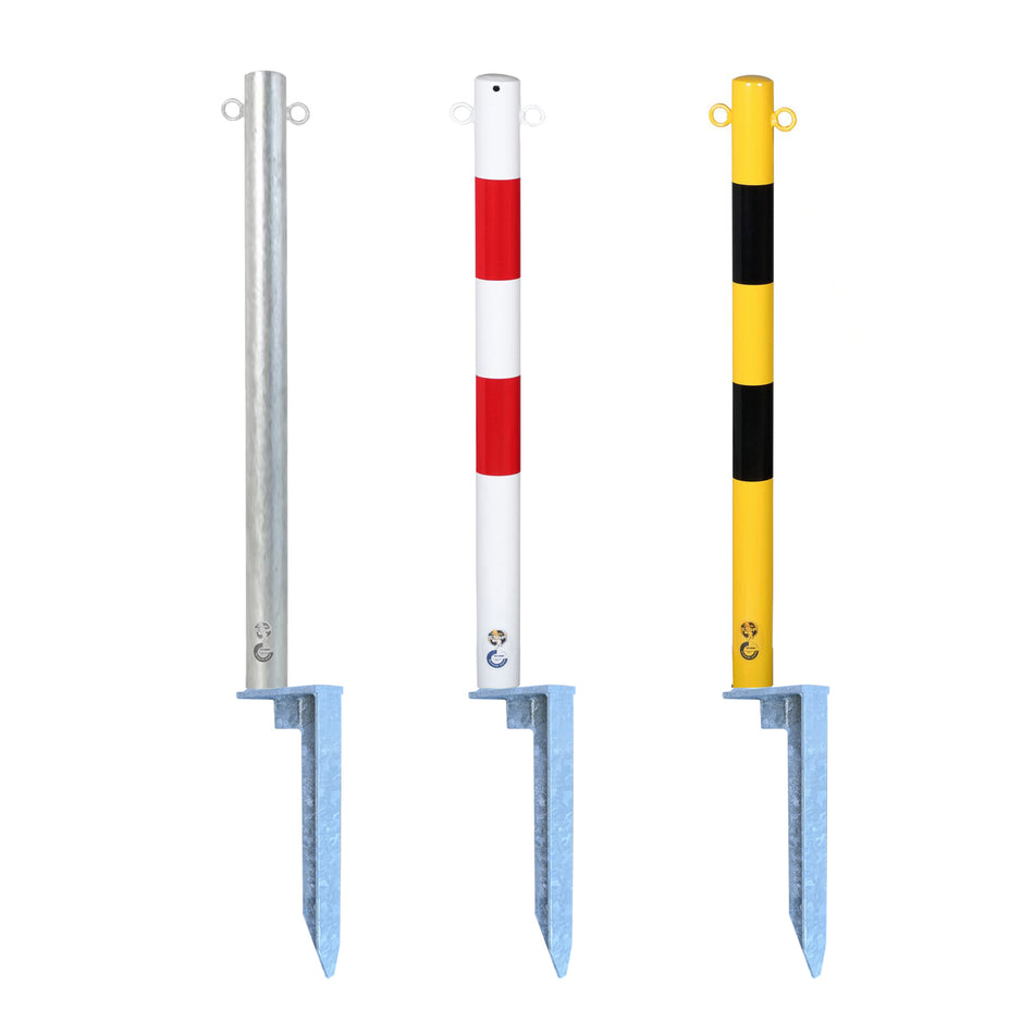 Kettenpfosten aus Metall mit Speer