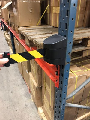 FlexiBarrier Wandhalterung - Magnetisch - (4,5 oder 10,0 Meter Gurt)