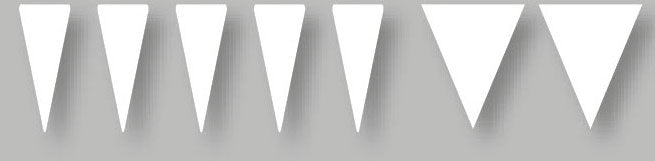 PREMARK® - Väjningslinje (Hajtand) - Olika storlekar