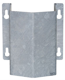 Rohrschutz -Kleiner Berg- aus Stahl, zur Wandmontage, verzinkt oder gelb/schwarz