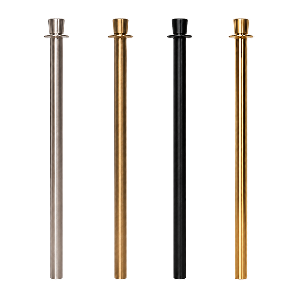 Ersatzpfosten für Flexibarrier Premium Absperrpfosten für Kordel mit Crown Top
